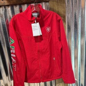 Ariat Mens Red Full-Zip Jacket
